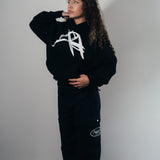 CROPPED SWEATSHIRT - BLACK